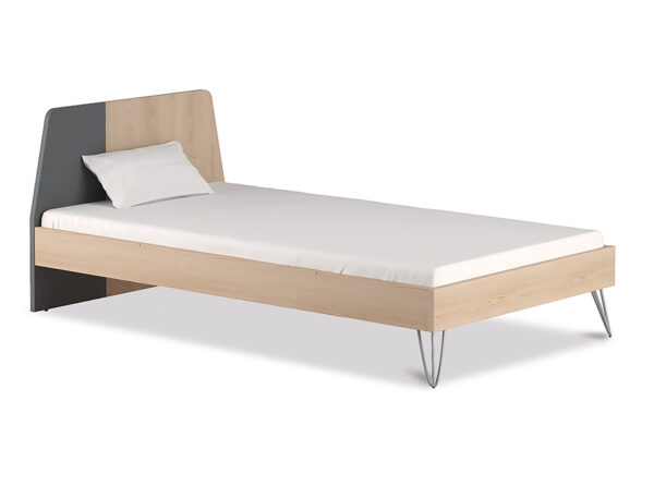 Wilson Single Bed For Kids in Pine And Grey Colour